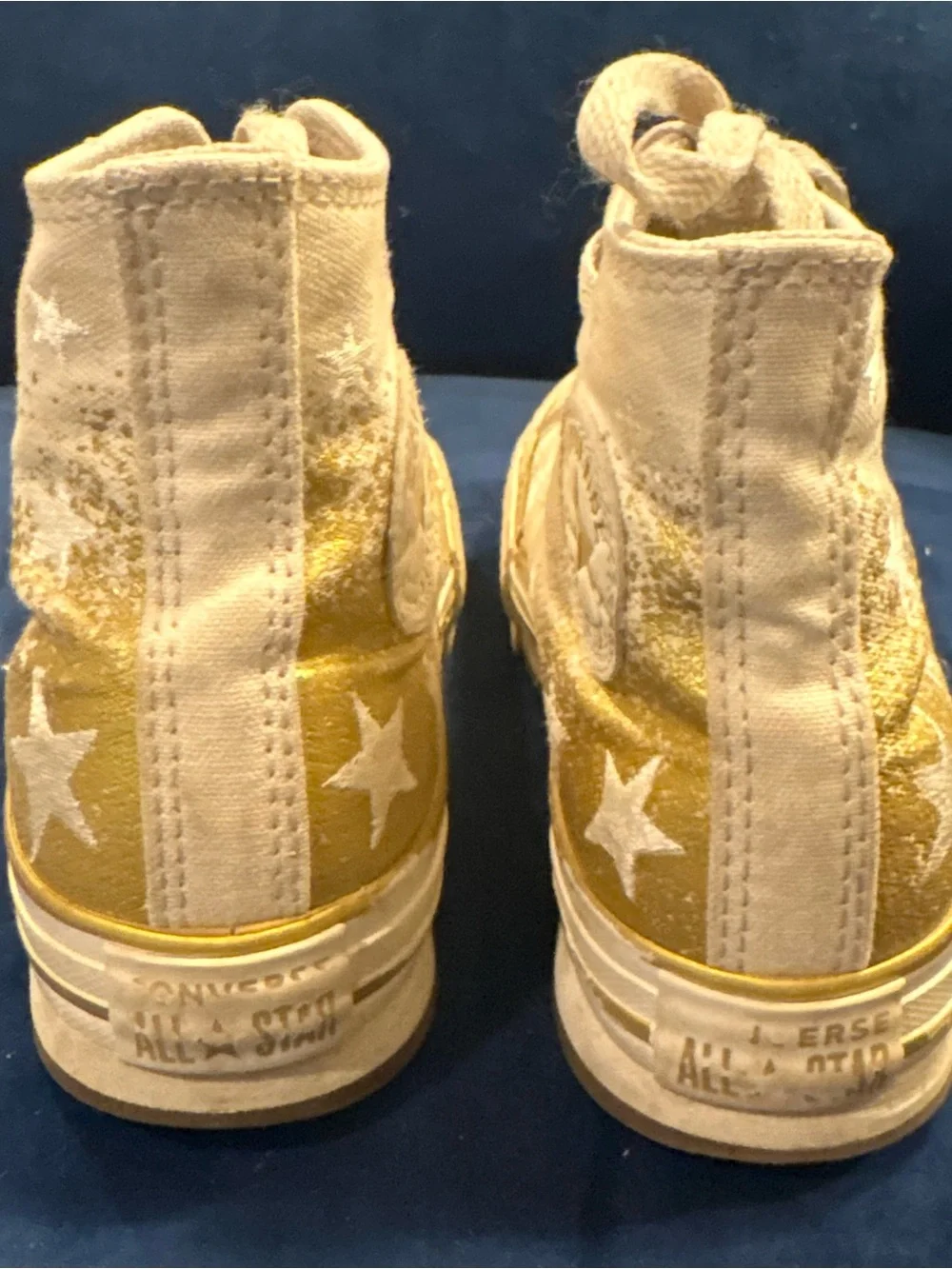 Girls Chuck Taylor All Star EVA Lift Platform Gold Metallic (Twinkle)